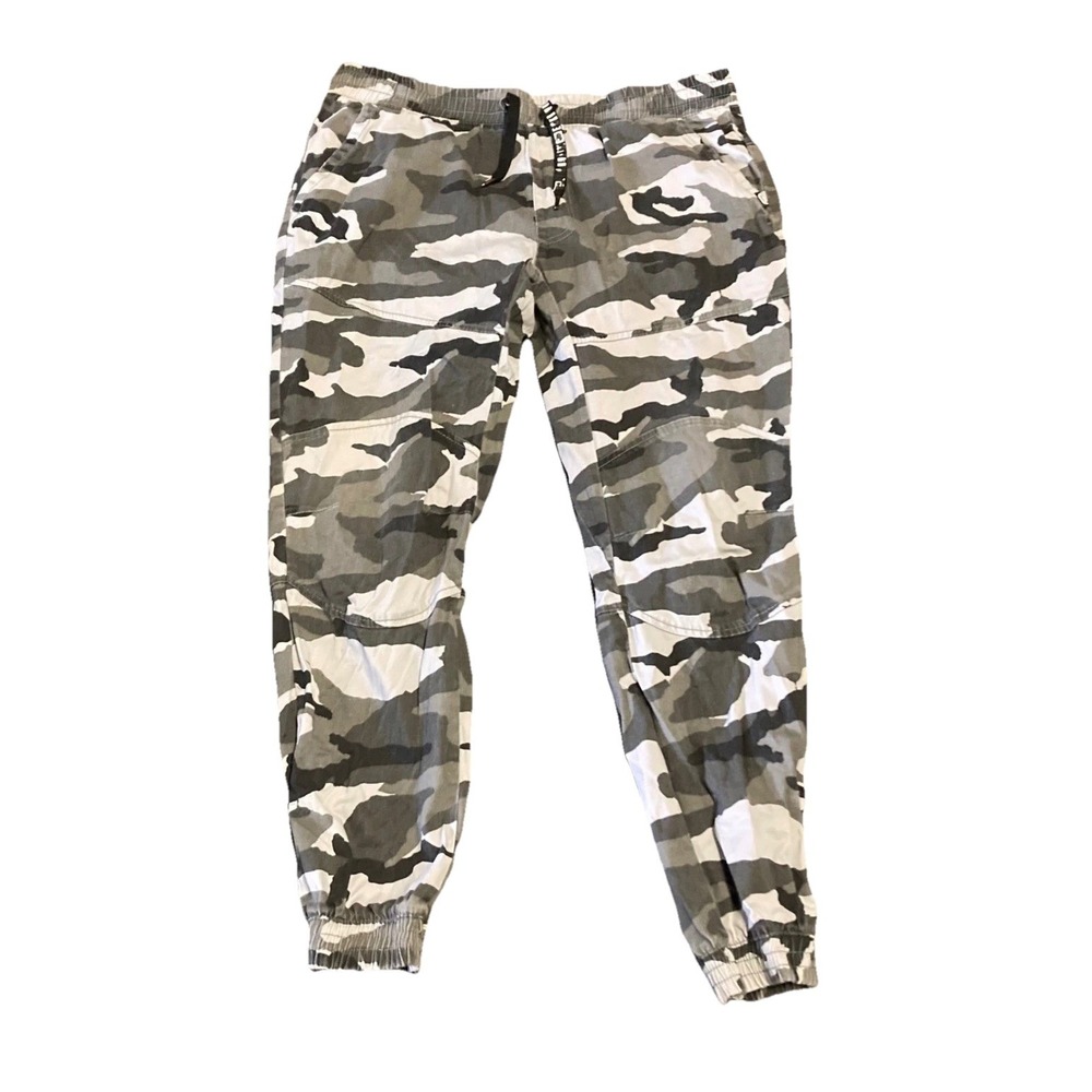 Ecko Unltd Mens Grey White Camo Jogger Pants XL Streetwear Camouflage Cargo